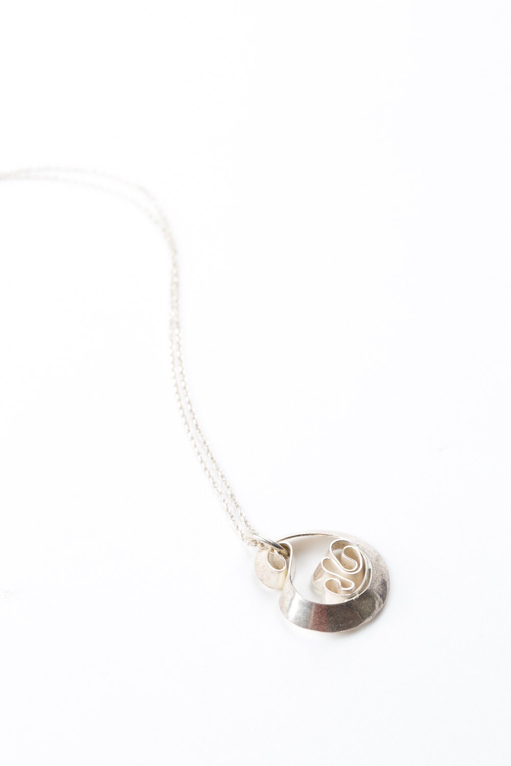 Minimalist Sterling Silver Shell Necklace