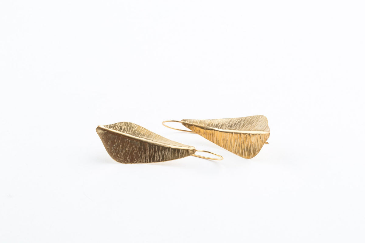 Gold Leaf light Earrings