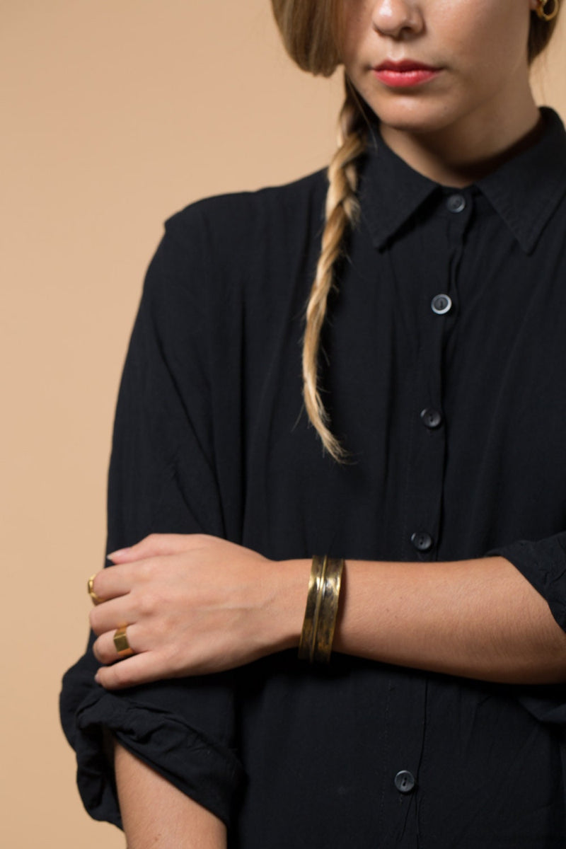 Narrow Fold cuff Bracelet
