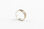 Sterling Silver & Brass Band Ring | Unisex Mixed Metals