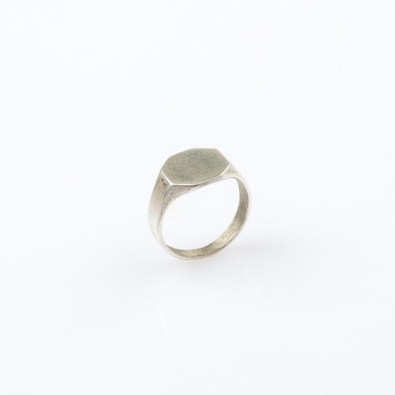 Octagon  signet ring