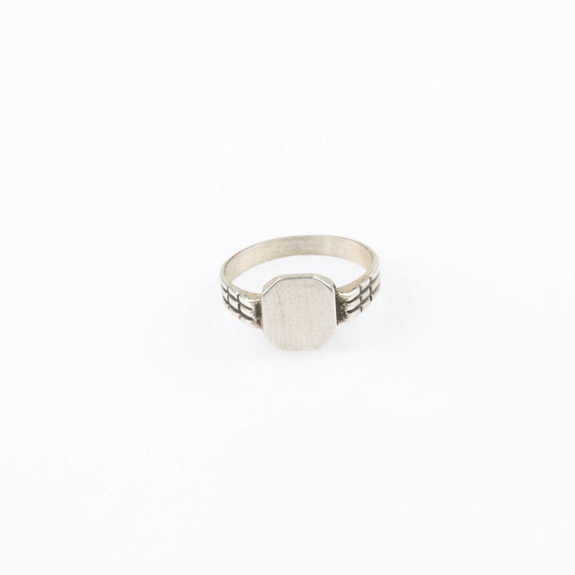 "Vintage" Octagon Signet Ring