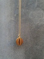 Geometric Sphere Necklace - Handcrafted 3D Ball Pendant for Men & Women