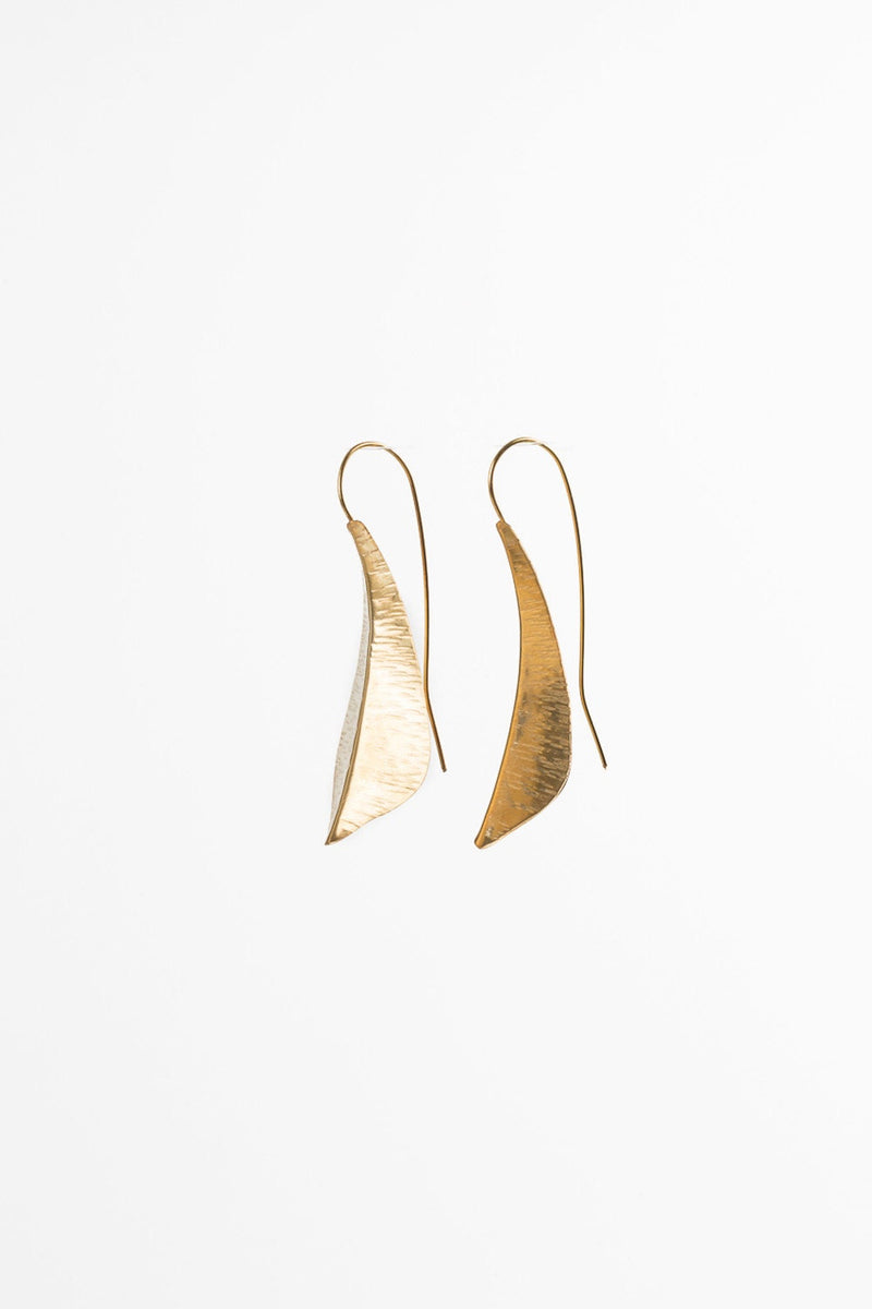 Gold Leaf light Earrings
