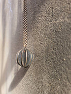 Geometric Sphere Necklace - Handcrafted 3D Ball Pendant for Men & Women