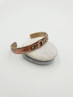 Handcrafted Buckle & Belt Cuff - Mixed Metal Brass and Copper Bangle