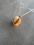Geometric Sphere Necklace - Handcrafted 3D Ball Pendant for Men & Women