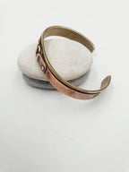 Handcrafted Buckle & Belt Cuff - Mixed Metal Brass and Copper Bangle