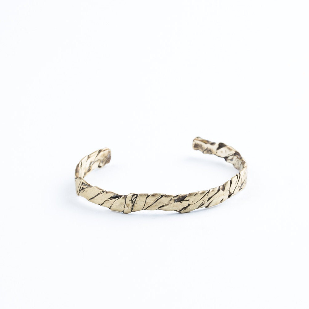 Desert-Inspired Oxidized Sterling Silver Cuff | Handcrafted 925 Unisex Bangle
