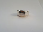 Big octagon signet ring for men and women.
