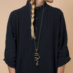 Large Spiral Pendant Necklace
