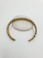 Hammered & Oxidized Brass Cuff | Hand-Forged Industrial Unisex Bracelet