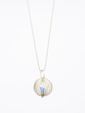 Coral Sphere Crystal glass Necklace
