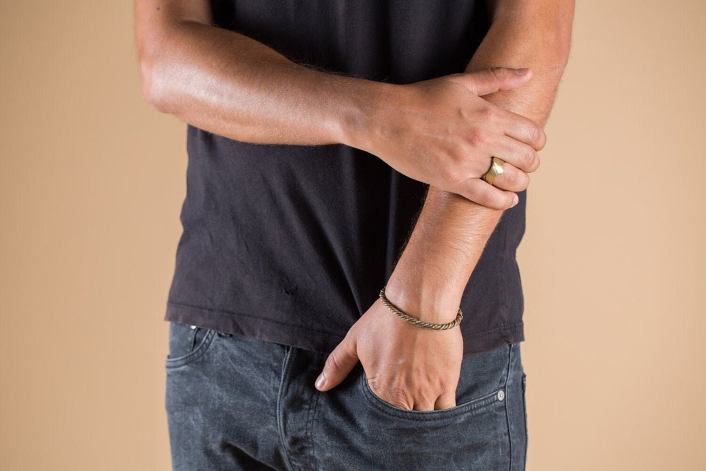 Viking Twisted Metal Cuff | Solid Sterling Silver or Brass Unisex Bracelet