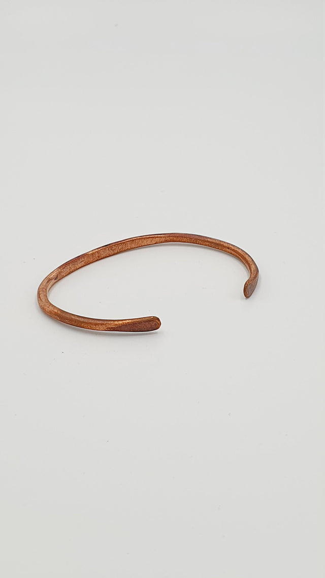 Minimalist Solid Copper Cuff Bracelet