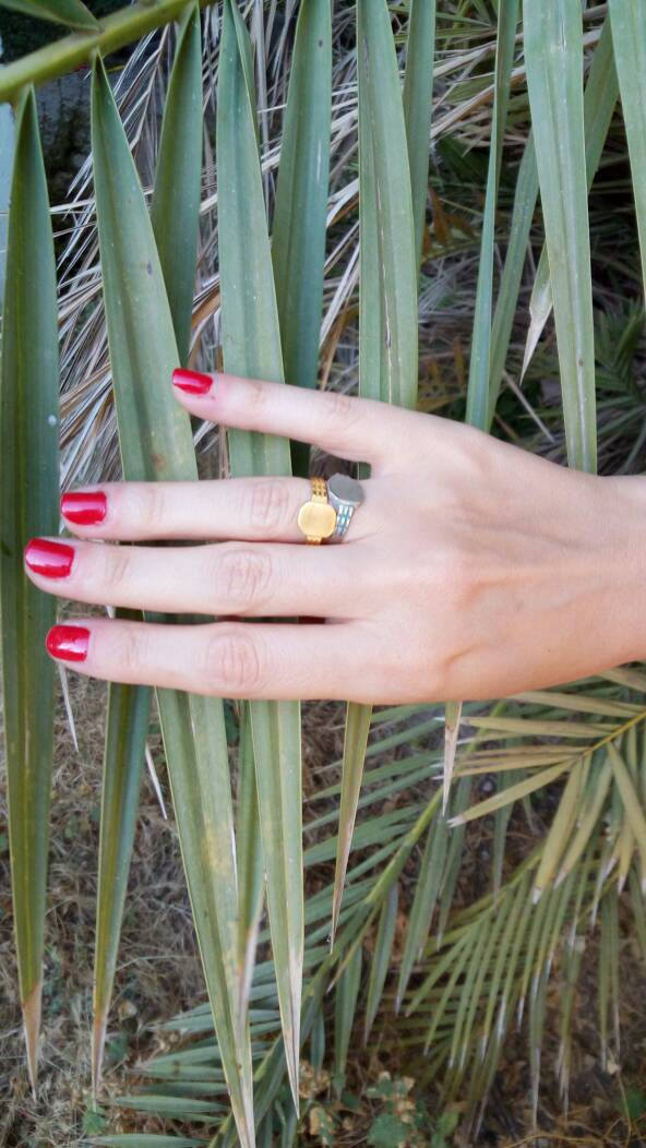 "Vintage" Octagon Signet Ring
