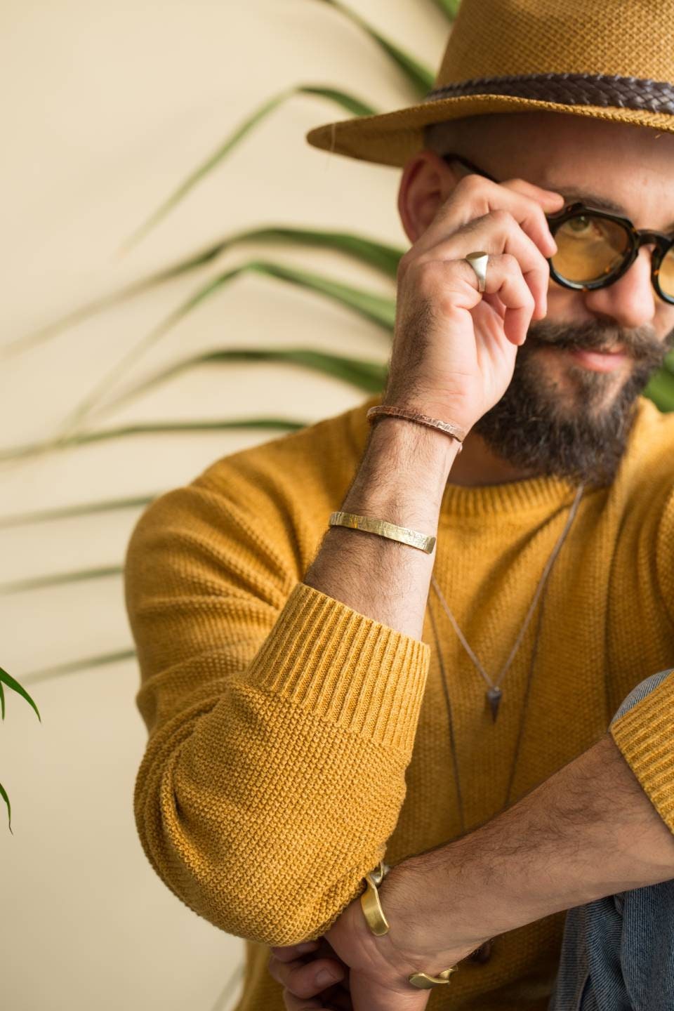 Hammered & Oxidized Brass Cuff | Hand-Forged Industrial Unisex Bracelet