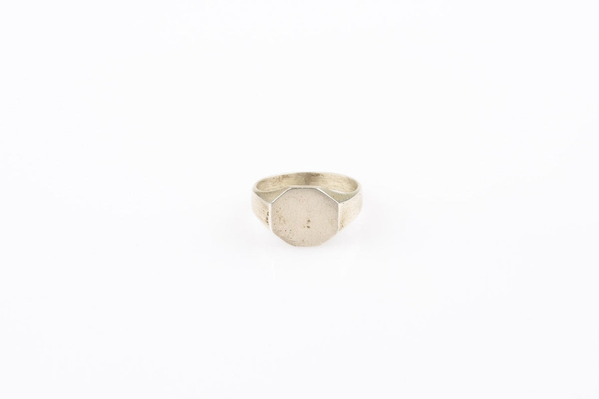 Octagon  signet ring