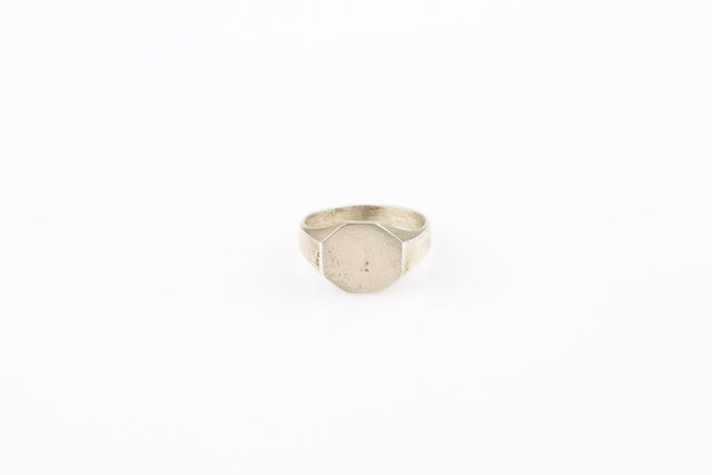 Octagon  signet ring