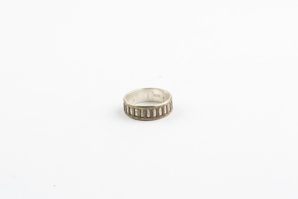 Sterling Silver & Brass Band Ring | Unisex Mixed Metals