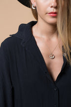 Minimalist Sterling Silver Shell Necklace