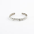 Desert-Inspired Oxidized Sterling Silver Cuff | Handcrafted 925 Unisex Bangle