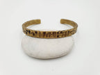 Hammered & Oxidized Brass Cuff | Hand-Forged Industrial Unisex Bracelet