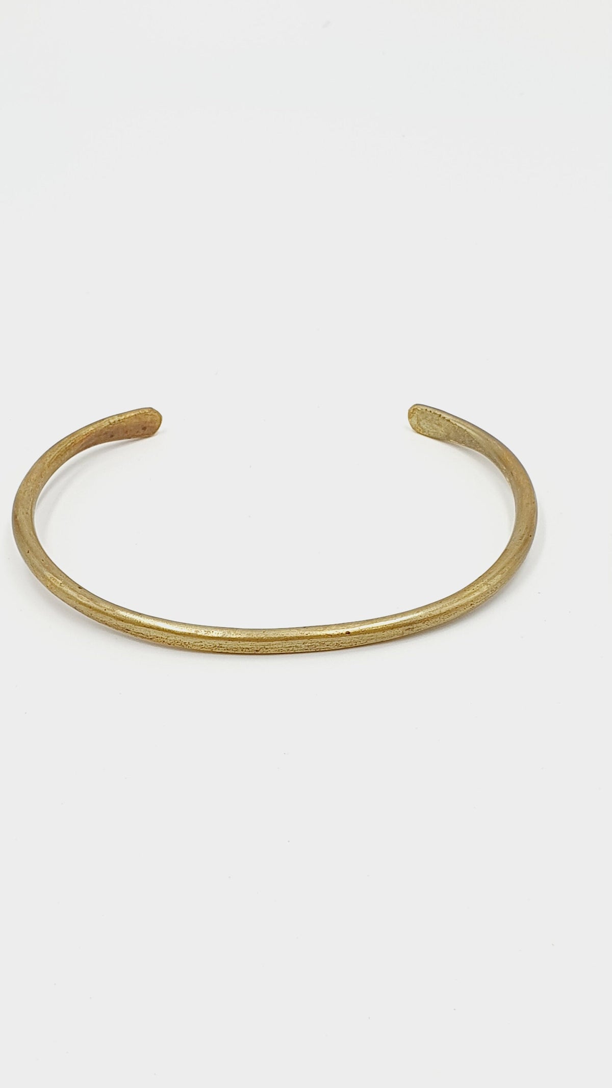 Minimalist brass cuff bracelet