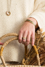 Solid gold 14k dainty teardrop ring