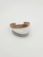 Double color cuff bracelet handmade for men and women