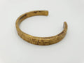 Heavy 3mm Solid Brass Cuff - Hand-Forged & Hammered Unisex Bangle