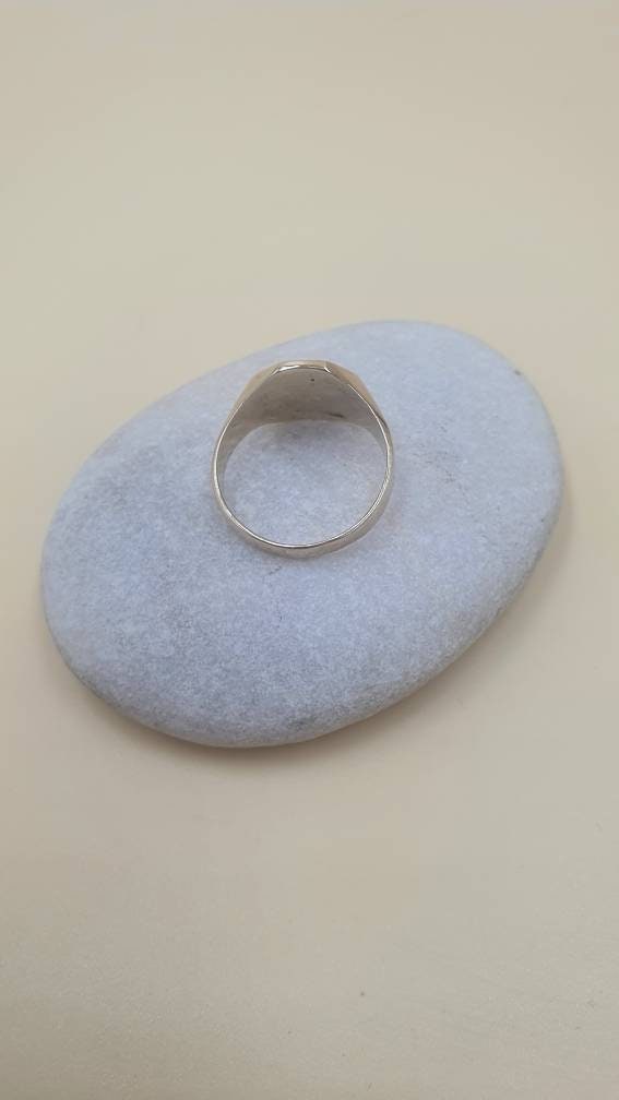 14k Gold Octagon Signet Ring | Unisex Classic Ring | Clean-Cut Pinky Ring for Men & Women