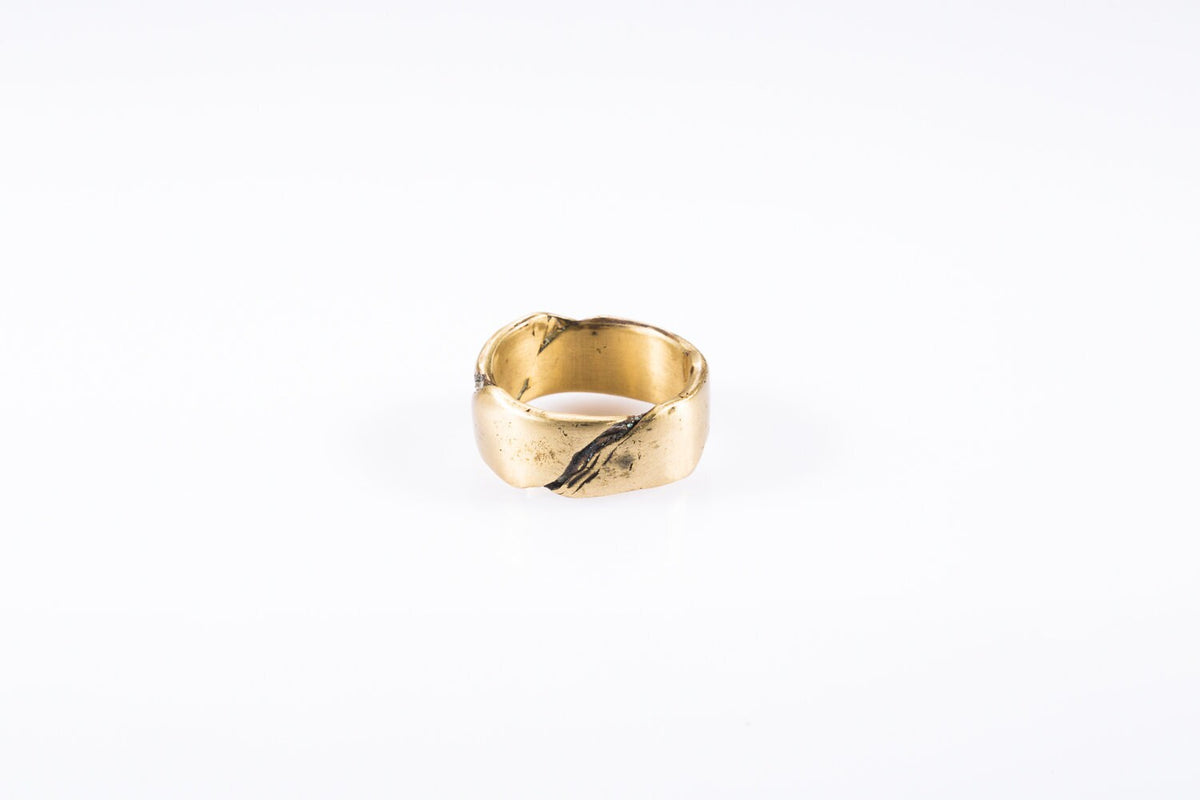 Desert  minimal Cracks Ring