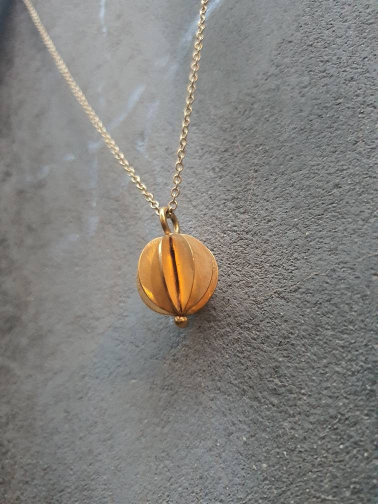 Geometric Sphere Necklace - Handcrafted 3D Ball Pendant for Men & Women