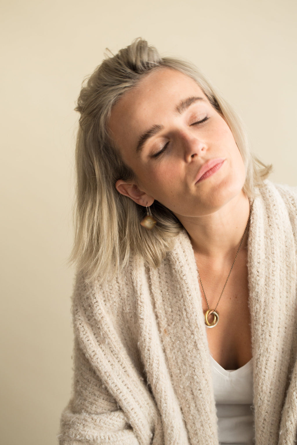 Tri-Color Woven Ring Pendant