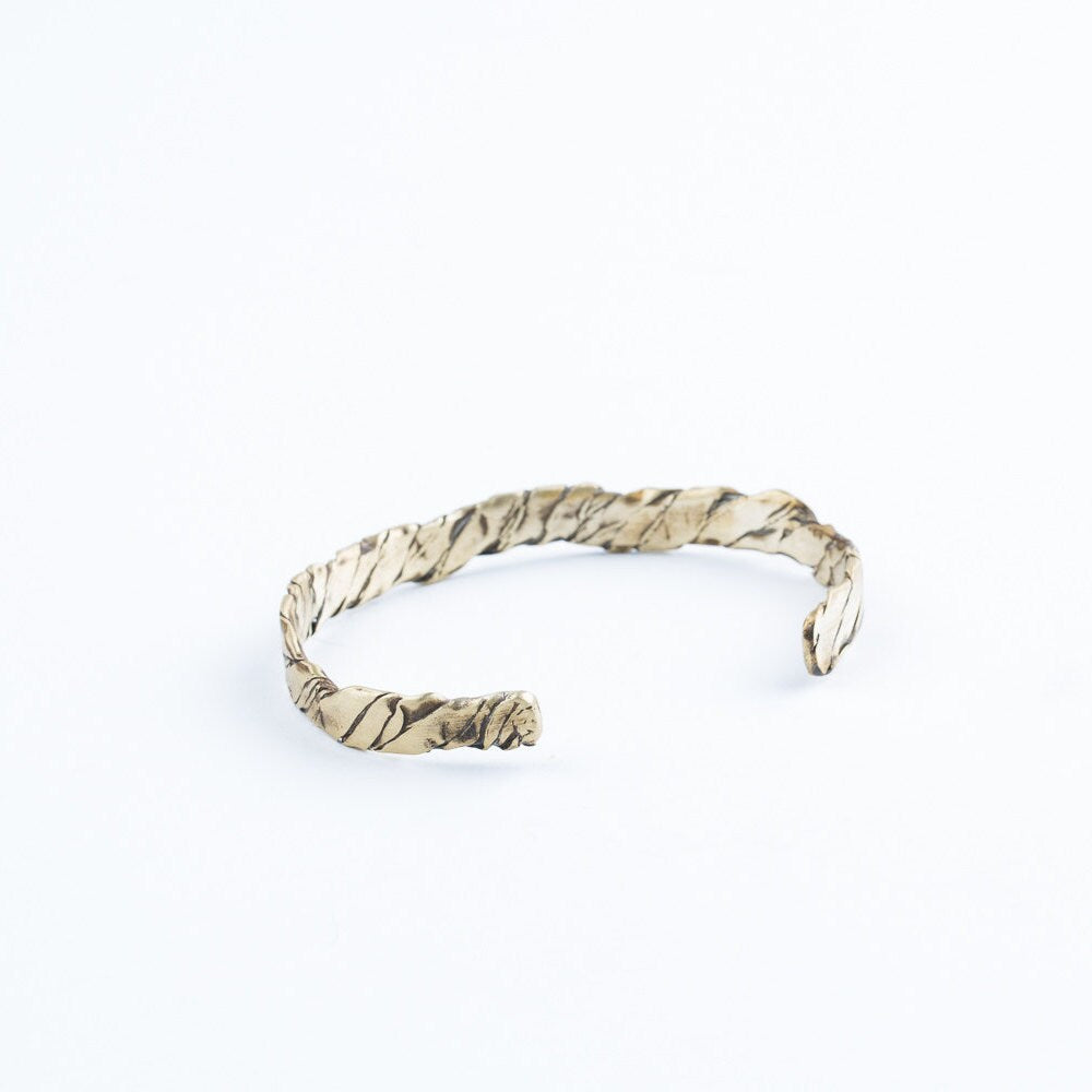 Desert-Inspired Oxidized Sterling Silver Cuff | Handcrafted 925 Unisex Bangle
