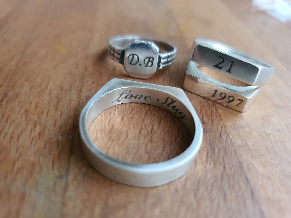 "Vintage" Octagon Signet Ring