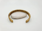 Heavy 3mm Solid Brass Cuff - Hand-Forged & Hammered Unisex Bangle