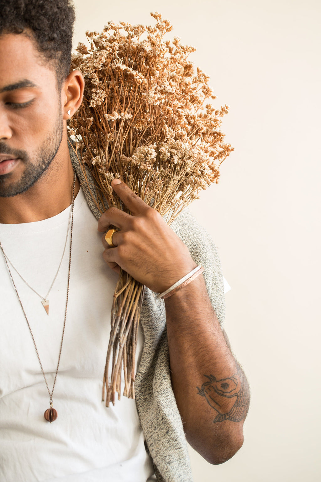 Big octagon signet ring for men and women.