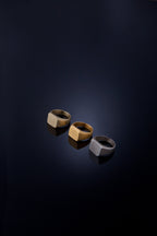 Minimalist Square Signet Ring – Handcrafted unisex style